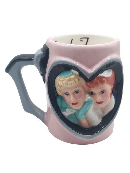 Vandor Other - I Love Lucy Coffee Mug 3D Sculpted Ceramic Lucy & Ethel Friends Forever Vandor